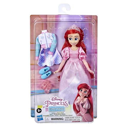 Disney Princess Comfy Squad Comfy to Classic Ariel Fashion Doll with Extra Ou... - Picture 4 of 11