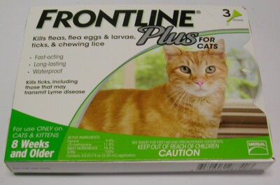 frontline plus for cats 3 pack