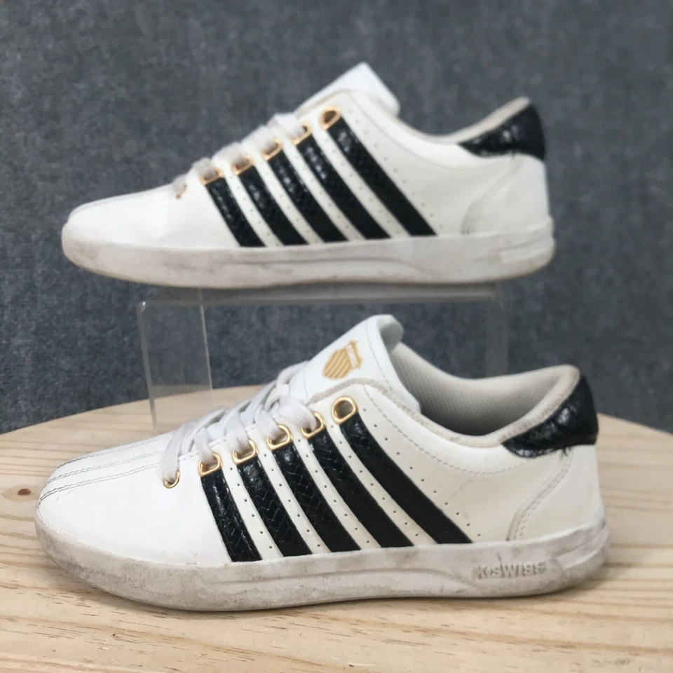 K-Swiss Shoes Womens 8 Tennis Pickleball Sneakers White Leather Low KSS10063W - Image 2 of 4