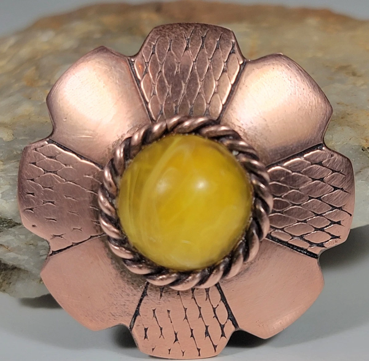 Copper brooch cheap