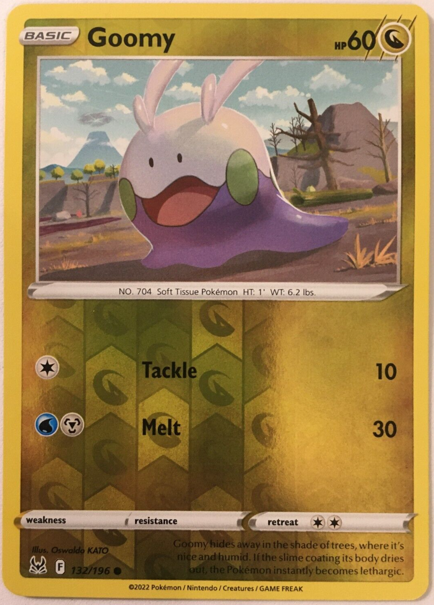 POKEMON GOOMY 132/196 LOST ORIGIN COMMON REVERSE HOLO NEAR MINT | eBay