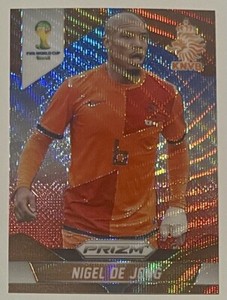 Nigel de Jong 2014 Panini Prizm World Cup Blue Red Wave Prizm #31