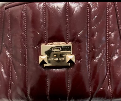 Michael Kors Satchel Bag Oxblood, Woman's Bag in Excellent Condition - Picture 10 of 11