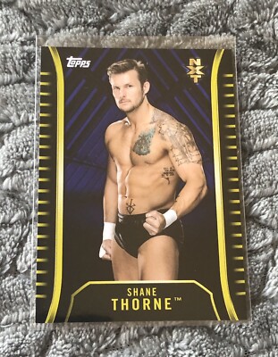 2017 Topps WWE NXT Blue Parallel #'d 14/50 #29 Shane Thorne RC
