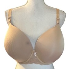 Torrid Curve Lightly Lined T-shirt Underwire Bra Women  s SZ 44DD in Nude