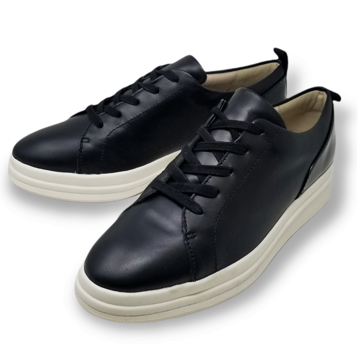 Naturalizer Women's YARINA Oxford Sneaker Black Leather Size - Main Image