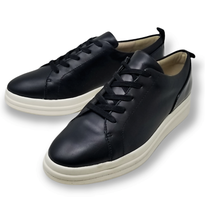 Naturalizer Women's YARINA Oxford Sneaker Black Leather Size