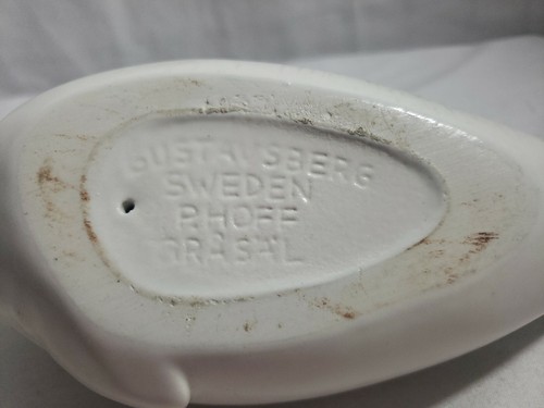 Gustavsberg Paul Hoff Retired White Seal Ceramic Design Signed 9.5 in - Picture 9 of 11