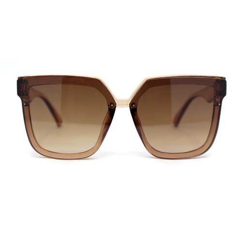 Girls Child Size Half Rim Rimless Horn Rim Designer Style Sunglasses - Picture 3 of 21