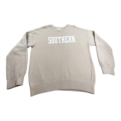 Thread & Supply That Cozy Life Sweater Women L Beige Southern Sand Whi T1592SWTS