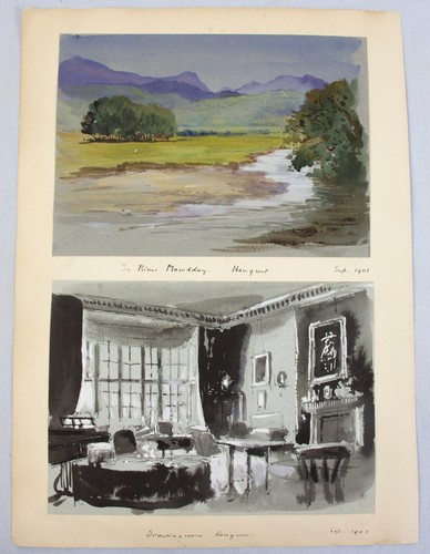 SCOTTISH isles wales SPAIN 9 watercolour sketches 1901-05 by Constance Smith - Picture 6 of 18