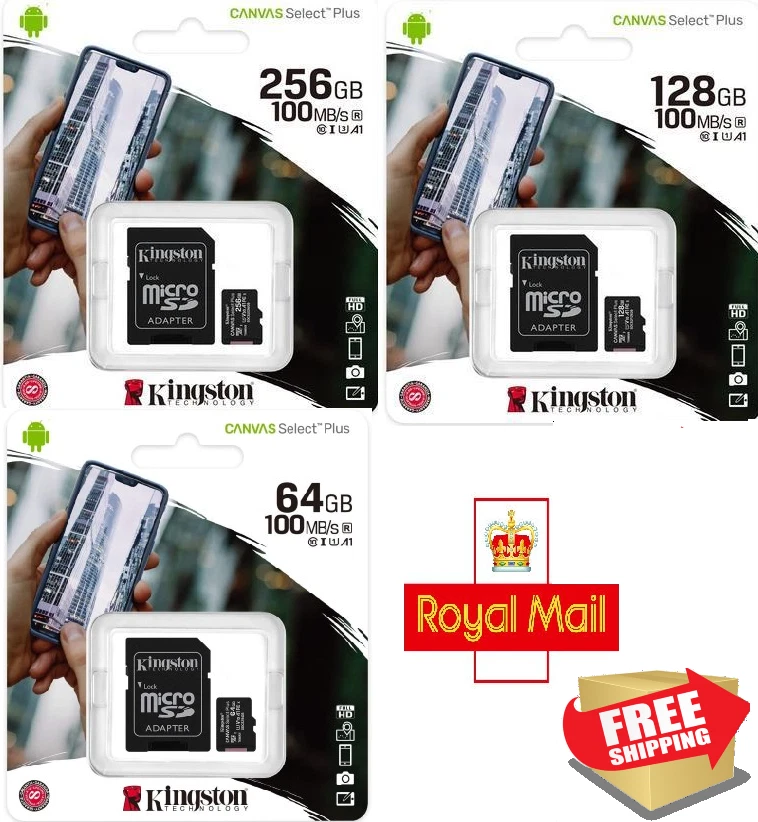 Micro SD Card 32GB 64GB 128GB 256GB 512GB TF Class 10 SDHC & SDXC Memory Card Uk - Image 2 of 4