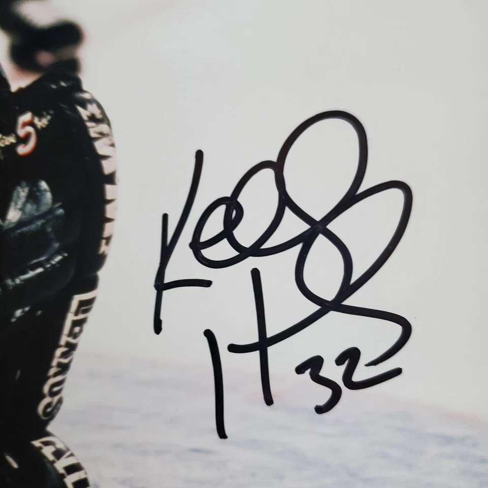 复古曲棍球亲笔签名:Kelly Hrudey 洛杉矶国王队 HK#127A — 第 2/3 张图片