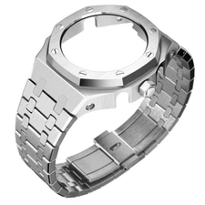 For Casioak GA2100/2110 Mod Kit 4rd Gen Royal Oak Metal Bezel Case Rubber Strap