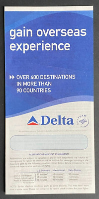Delta Airlines Ticket Jacket - Blue Top (05/06)
