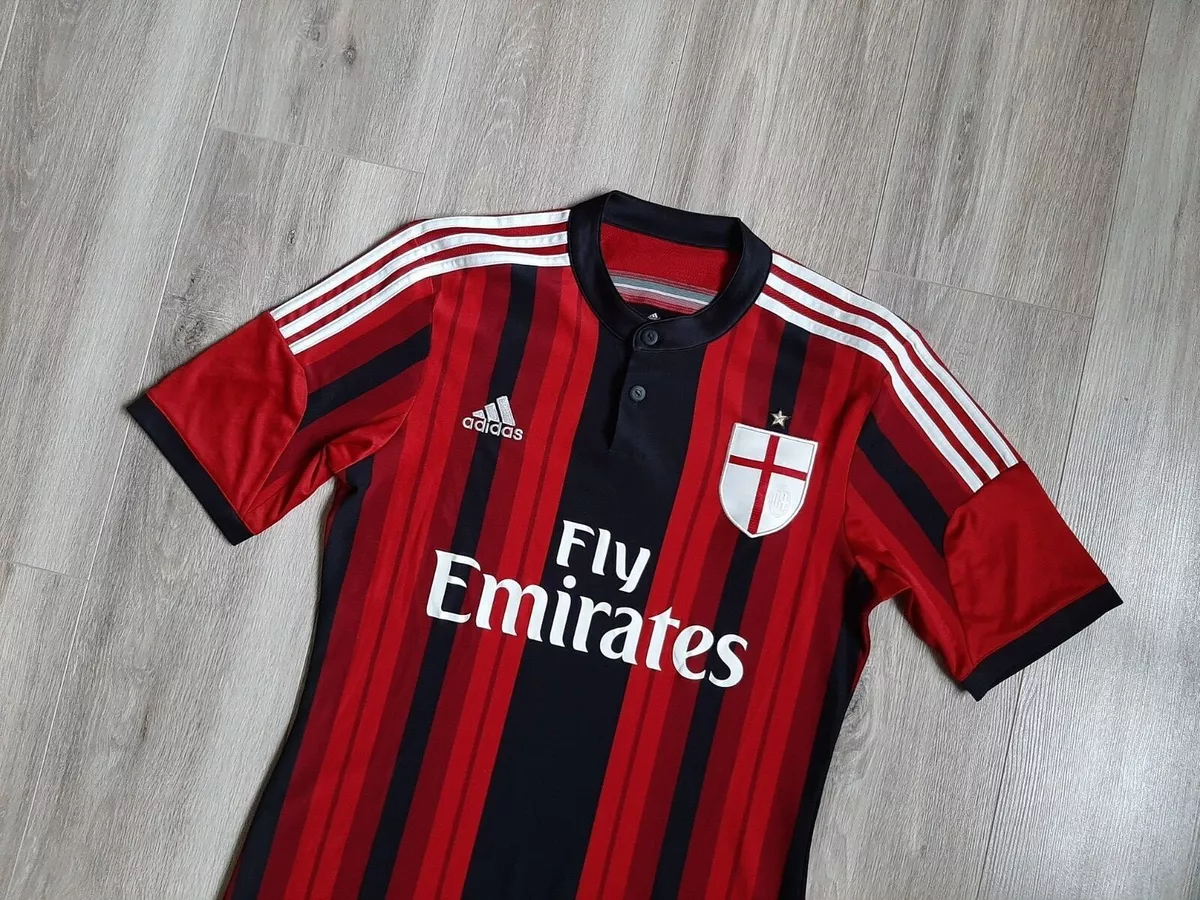 AC Milan Home football shirt 2014/2015 Jersey S Adidas Soccer Camiseta