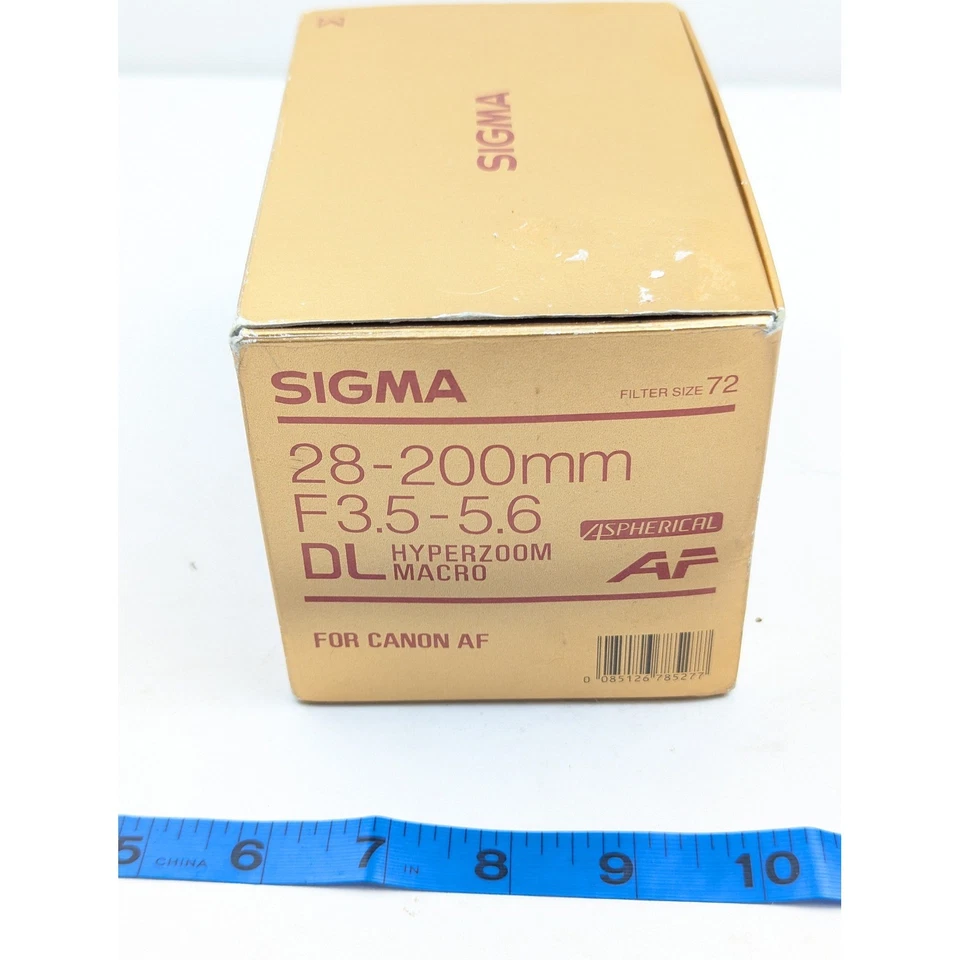 Sigma 28-200mm F3.5-5.6 DL Hyperzoom Macro Lens for Canon AF with Box - Image 4 of 4