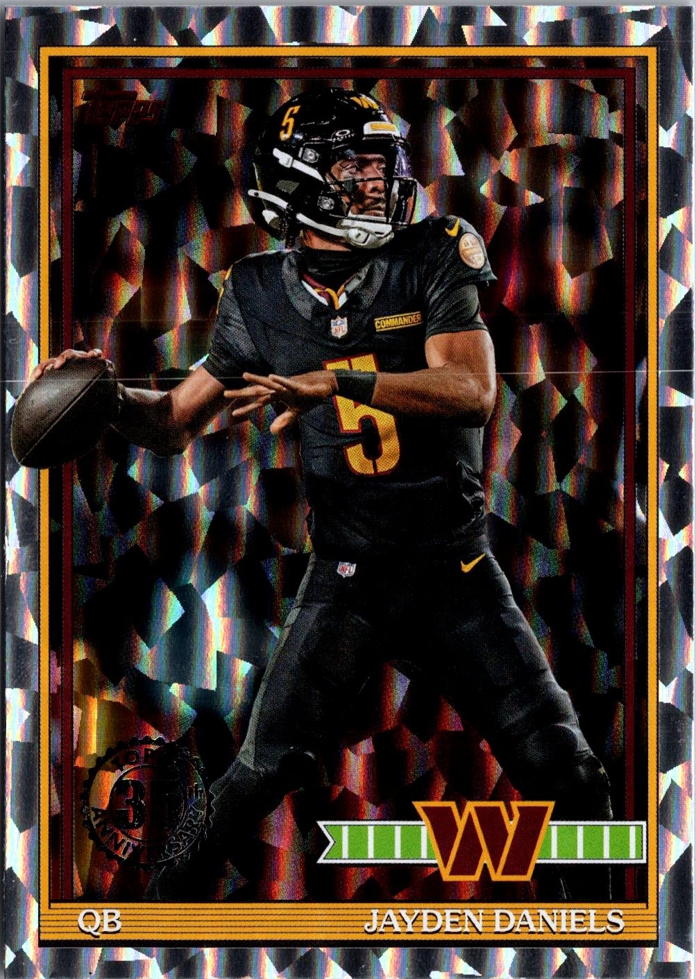 2026 Topps Flagship #91TF-44 Jayden Daniels 1991 Topps Football Crackle