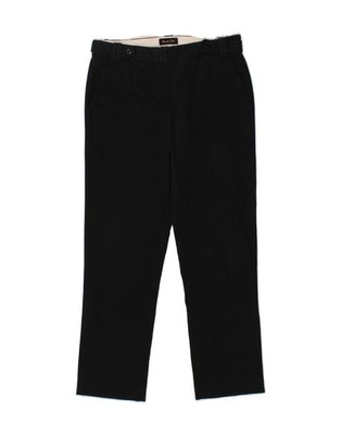 Massimo Dutti Damen Straight Freizeithose EU 38 Small W28 L27 Schwarz BW12