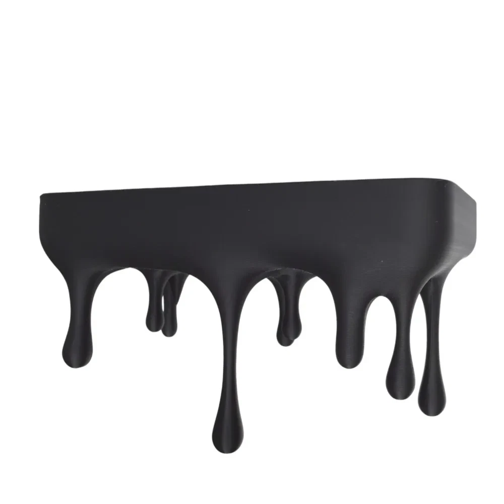 3D Printed Drip Floating Shelf Melting Wall Display Stand Gaming Setup Decor