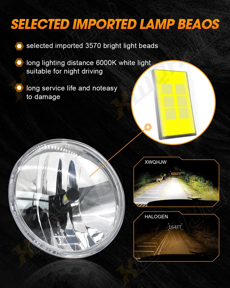 Lâmpadas de LED para luzes de direção de neblina lente transparente Ford Explorer Sport Trac 2008-2010 - Imagem 2 de 4