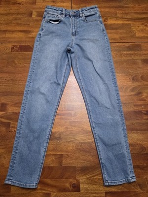 American Eagle Stretch Mom Jean Size 0 High Rise Light Wash 