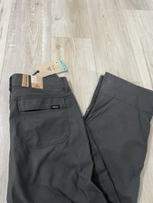 Prana Zion II Stretch Relaxed Fit Mens 31/30 Dark Iron Gorpcore Pants NWT.