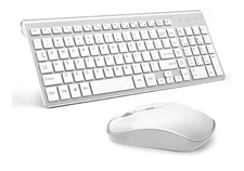 J JOYACCESS Wireless Keyboard and Mouse, Slim Wireless Keyboard Mouse
