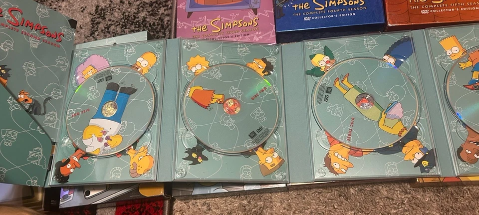 Simpsons: Seasons 1-10 Collectors Edition DVD Sets 1,2,3,4,5,6,7,8,9,10-Clean! Foto 4 de 4
