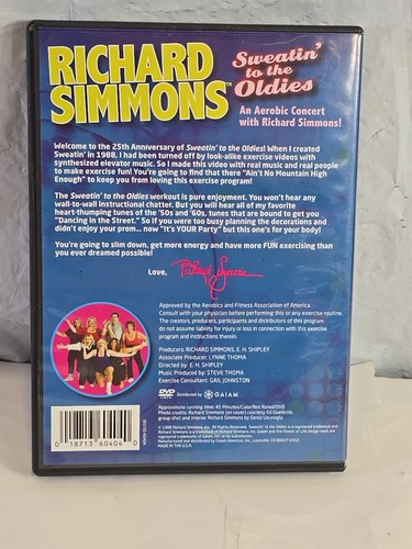 Richard Simmons - Sweatin' to the Oldies (DVD, 2013) 25th Anniversary Aerobics - Picture 4 of 8