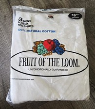 Vintage NOS Fruit Of The Loom Men's V-Neck Tee Shirt 3 Pack White 1978 Size XL