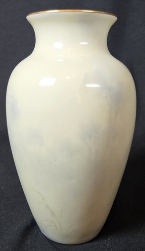 Vintage\Selten - 1923 Royal Worcester SIGNIERT George Johnson HP Flamingo Vase - Bild 3 von 13