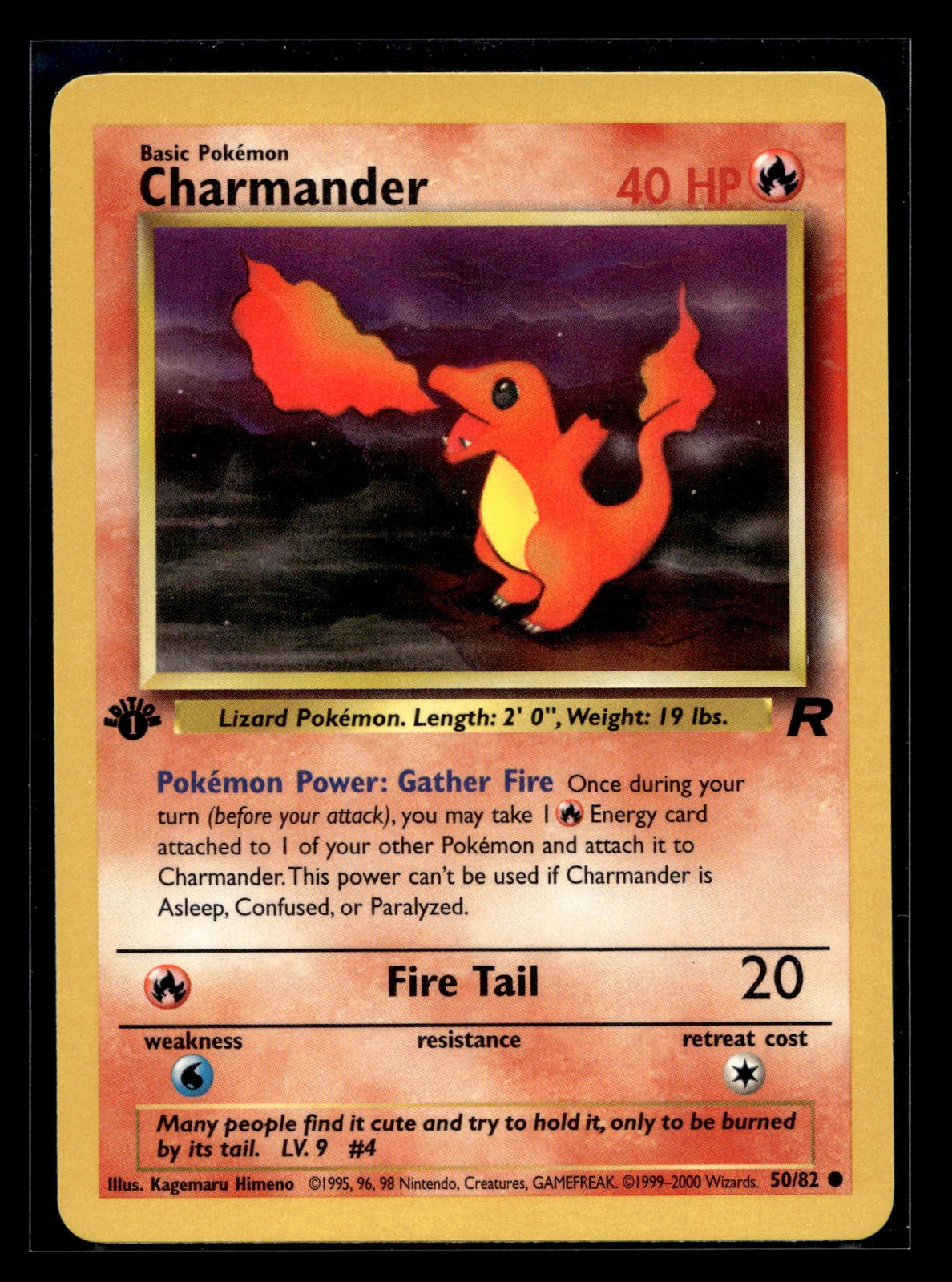 1st Edition Charmander Common Team Rocket 50/82 NM