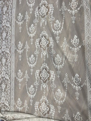 Tessuto pizzo occhiellato ricamo vintage 2 anni con floreale cavo largo 57"