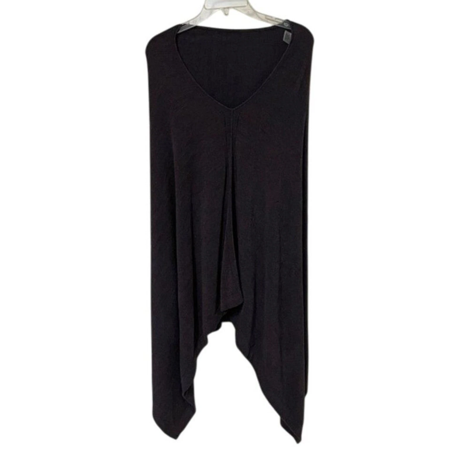 Barefoot Dreams Purple CozyChic Ultra Lite Poncho Ruana Womens One Size 923