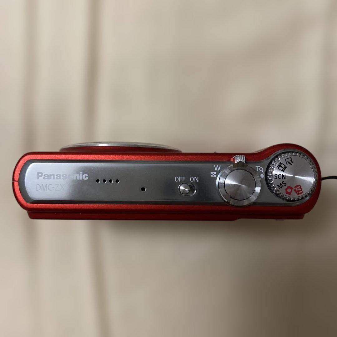 Panasonic Lumix DMC-ZX1 Red Compact Digicam 8x Zoom Used