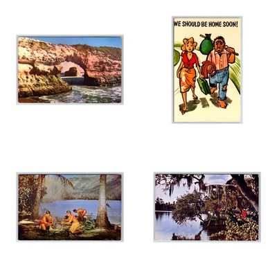 Lot of 4 Vintage Berkeley California Postcards Humor Should Home Soon Natural