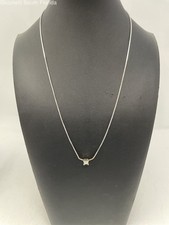 White Gold 14K With Diamond Chain Stamped 14K-Tested 13.67KT,13.99KT 5.5g