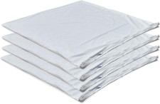 4 Pack Waterproof down Feather Proof Pillow Protectors with Zipper 20X20 Zippere