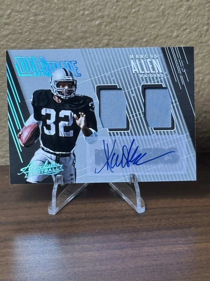 2018 Panini Absolute tools of the trade Marcus Allen auto jersey  One Of One - Image 2 of 4