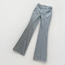 Vintage LEE Bellbottom Pants 1970s 70s Polyester Disco 26x36 Houndstooth Talon