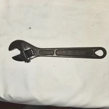 1 VINTAGE BARCALO BUFFALO 10 INCH ADJUSTABLE CRESCENT WRENCH - SMOOTH OPEN/CLOSE