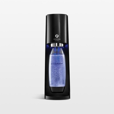 SodaStream E-TERRA Elektrisch Schwarz - Gebraucht - inkl. 1x PET-Flasche