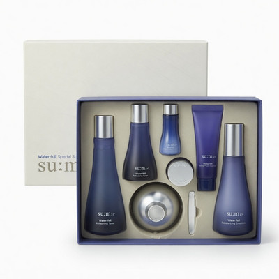 SU:M37 Water Full Special 3 pcs Set 8 Items Moisturizing Hydrating K-Beauty