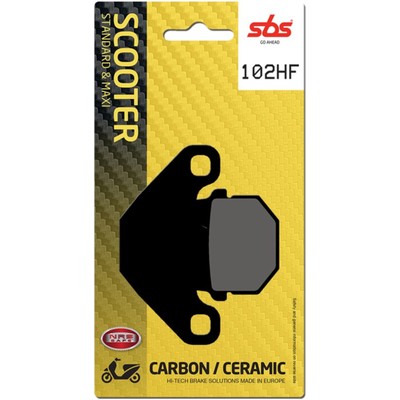 Straßenfester Bremsbelag SBS 102HF Ceramic für Scooterfahrer und Pendler vorne l