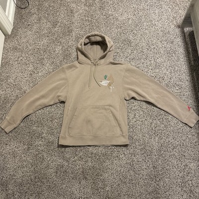 Travis Scott Cactus Jack x Jordan Hoodie Khaki Size S preowned