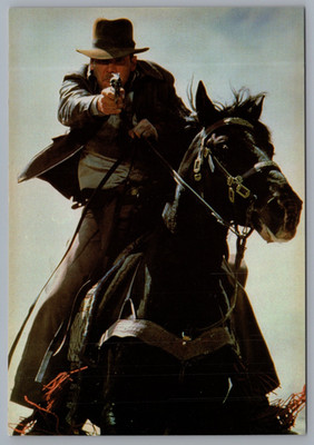Postcard Indiana Jones And The Last Crusade Harrison Ford On Horseback Gun