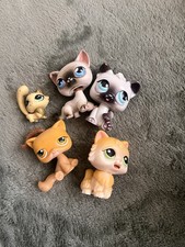 Littlest Pet Shop LPS Cat Lot TLC Damaged Read Description
