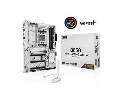 ASUS B850 MAX GAMING WIFI W - AM5 WiFi 6E PCIe 5.0 ATX Motherboard