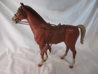 Vintage Johnny West Thunderbolt Horse w/ Wheels Marx 1960s